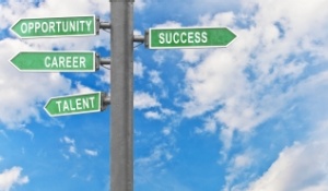 Opportunity, career, success, and talent sign. 