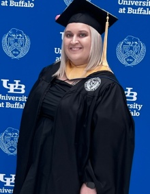 Justine O'Brien at commencement. 