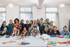 Stitch Buffalo's Refugee Women’s Workshop group.