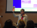 Sue presenting on Trauma-Informed Care
