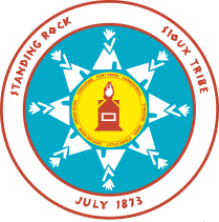 Logo of the Standing Rock Sioux Tribe. 