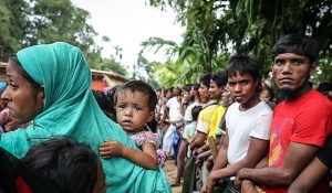 Rohingya Muslim refugees. 