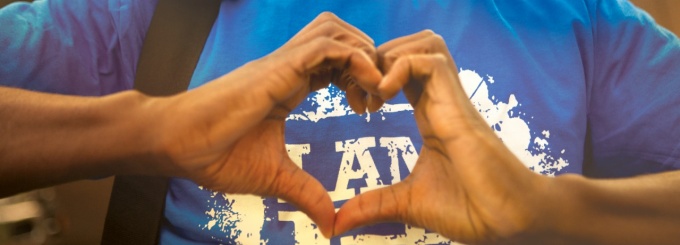 hearts and hand. 