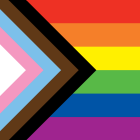 Progressive Pride Flag. 