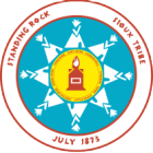 Logo of the Standing Rock Sioux Tribe. 