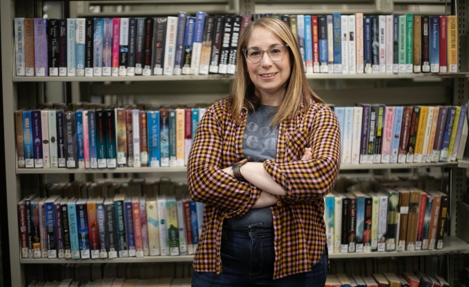 Leah Topek-Walker at Patchogue-Medford Library.