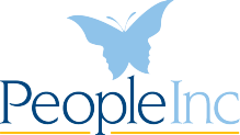 People Inc. logo with blue butterfly. 