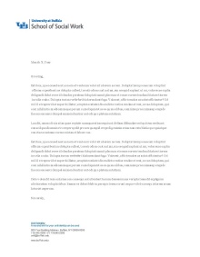 Template of digital letterhead, logo at top. 