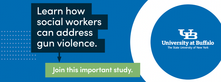 Learn how social workers can address gun violence. Join this important study from the University at Buffalo. 