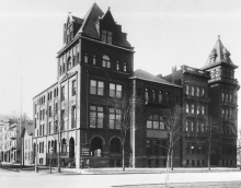 Zoom image: First social work classes held in Townsend Hall. 