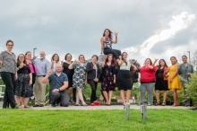 Zoom image: First cohort of DSW students 