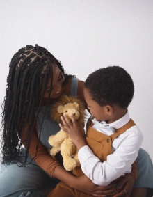 Adriana Ragland with her son TJ. 