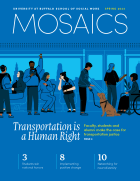 Spring 2024 cover of Mosaics. 