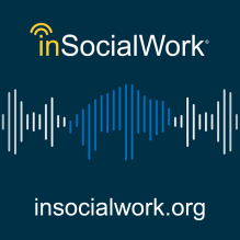 podcast logo, inSocialWork.org. 