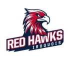 Iroquois Central School District Red Hawks logo. 