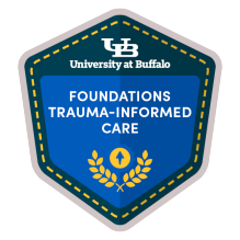 Foundations of Trauma-Informed Care digital badge. 