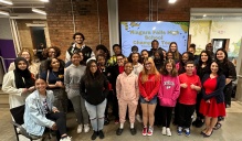 Student Champion Teams come together from LaSalle, Gaskill, and NFHS for a final presentation.